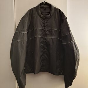 Milwaukee Performance Men's Black Moto Jacket w/ Ribbed Cuffs & Stand-up Collar